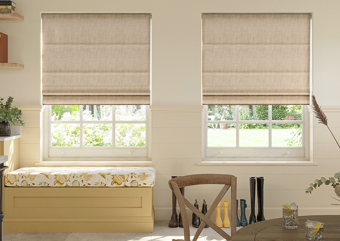 Rhea, Ochre - Twist&Fit Roman Blind - Image 3